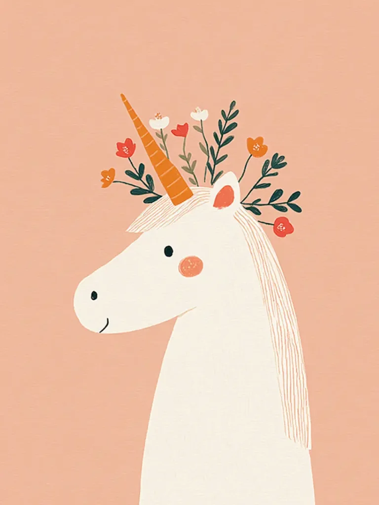 Poster For Children Room – Unicorn