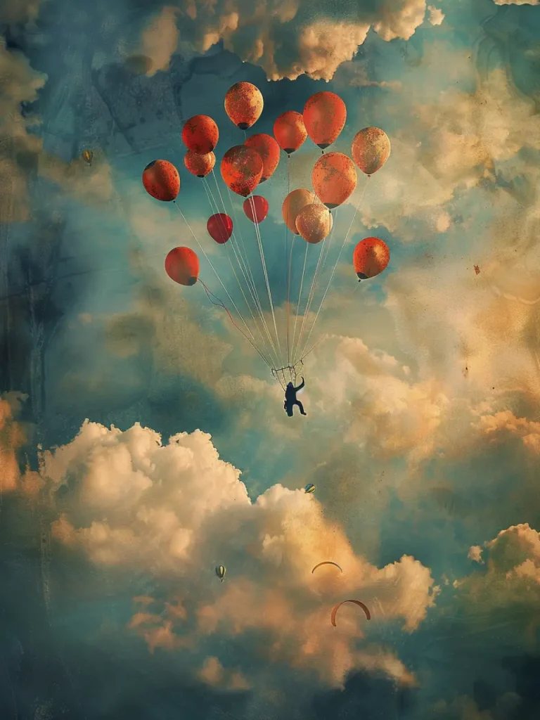 Poster For Living Room – Balloon Drift