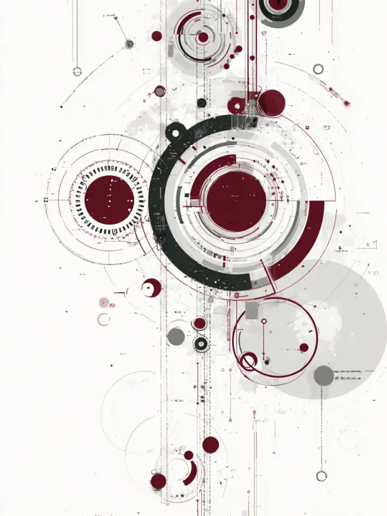 Poster For Living Room – Geometric Circuitry
