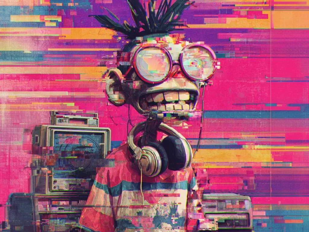 Poster For Living Room – Glitch Phonk Kid