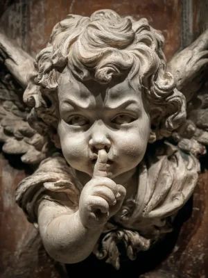 Poster For Living Room – Silent Cherub