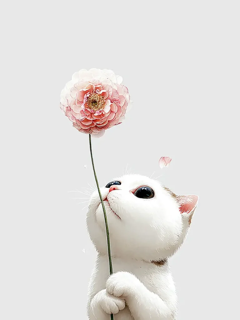 Poster For Children Room – Cat and Blossom